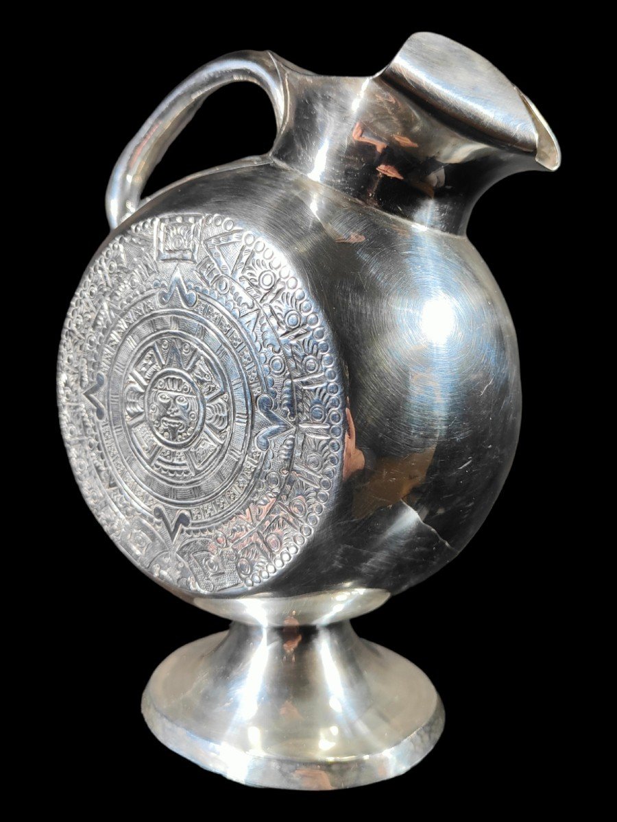 Large Mexican Pot Sterling Silver Years 50 In Pot-photo-3