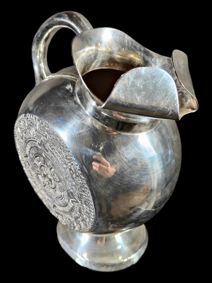 Large Mexican Pot Sterling Silver Years 50 In Pot-photo-2