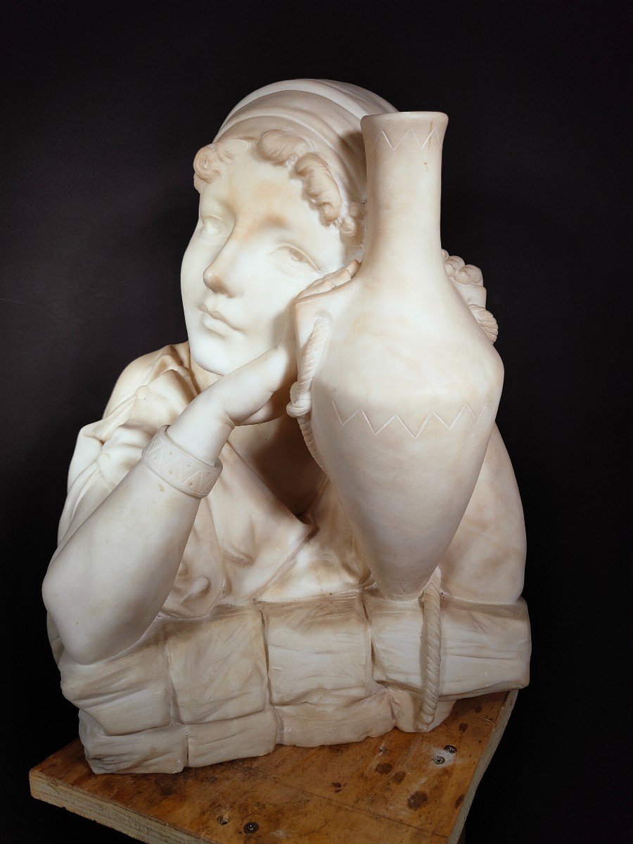 XIX Century Italian Marble Sculpture-photo-5