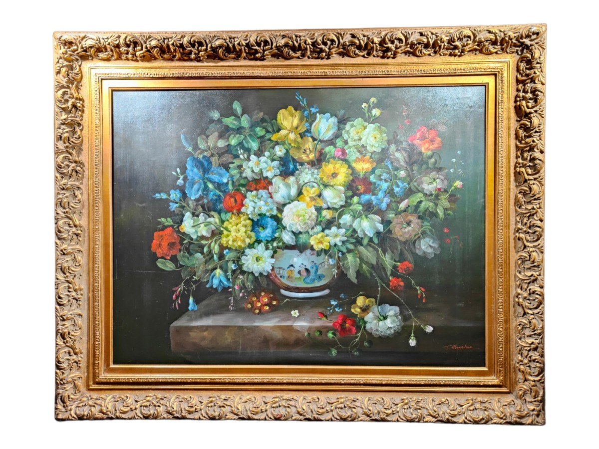 Large Oil On Canvas By Terence Alexander-british-photo-6
