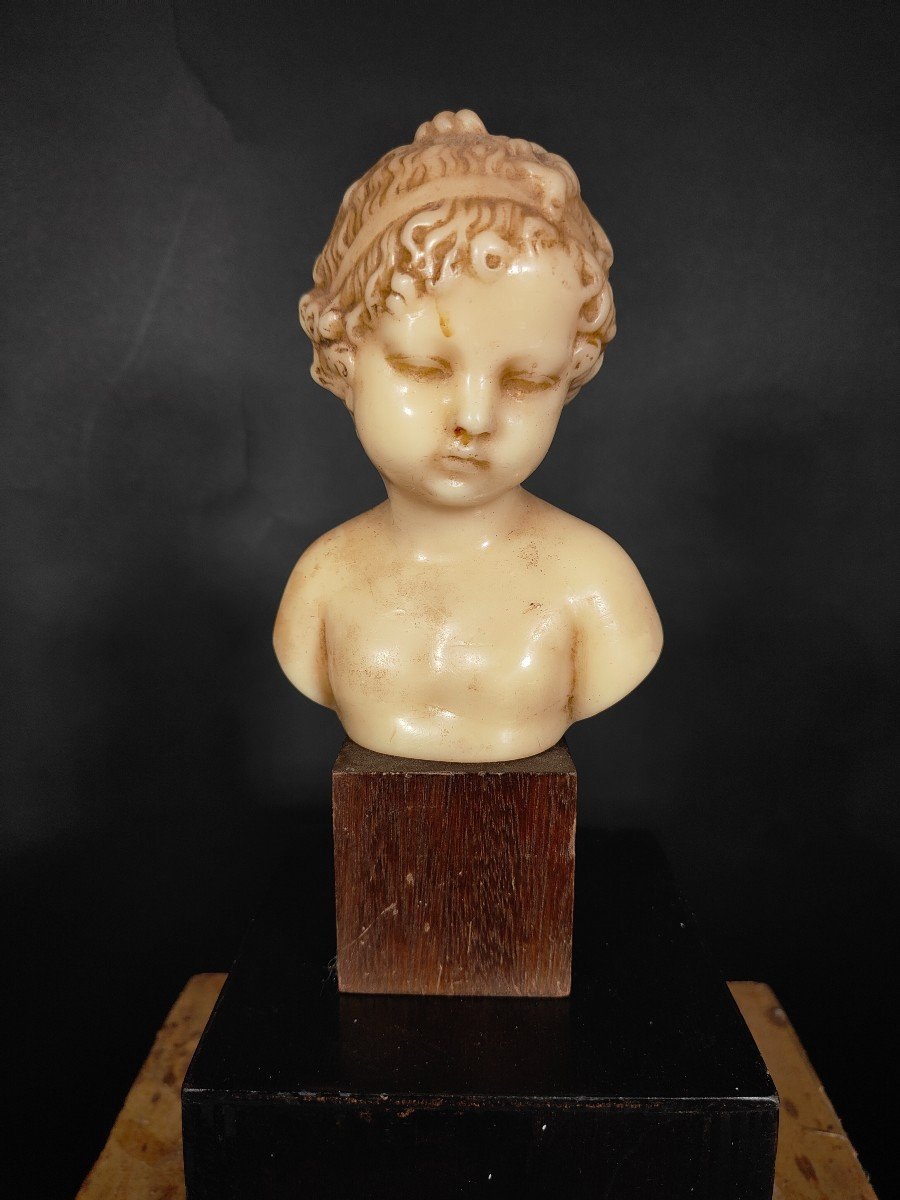 XIX Century Child Wax Bust