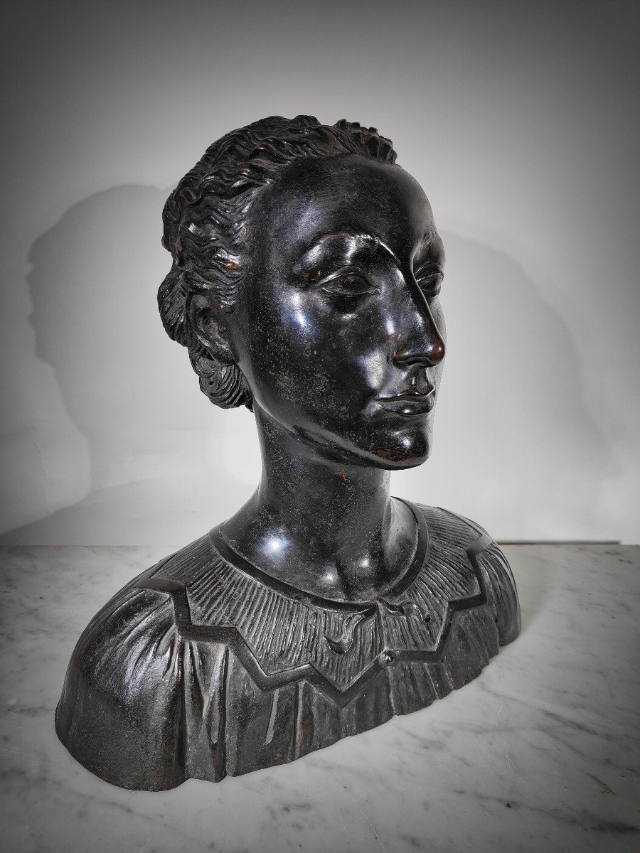 Carlo Munari Enrico Parnigotto Buste Moderne En Bronze-photo-2