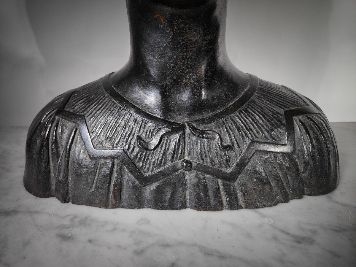 Carlo Munari Enrico Parnigotto Buste Moderne En Bronze-photo-3