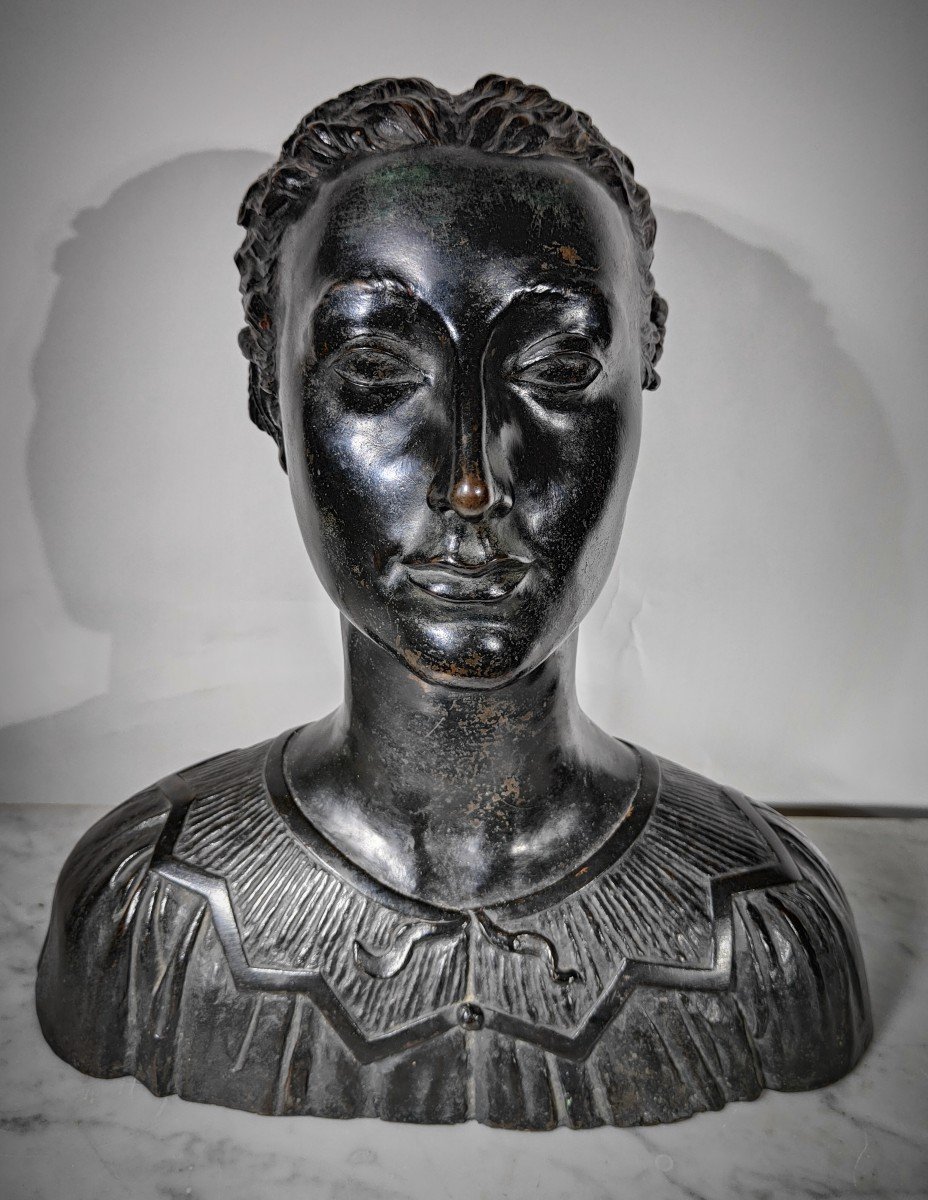Carlo Munari Enrico Parnigotto Buste Moderne En Bronze