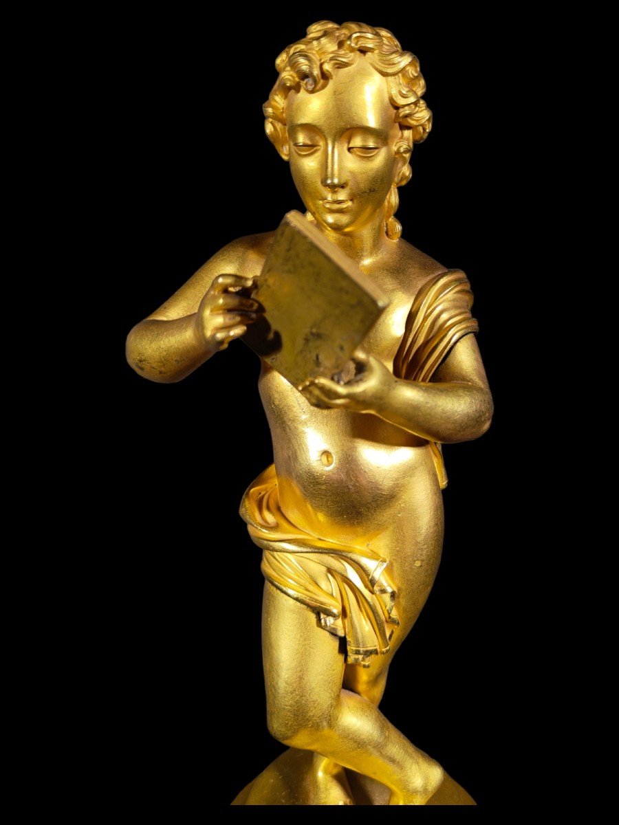 Baccarat Crystal And Gilt Bronze Figurine-photo-3