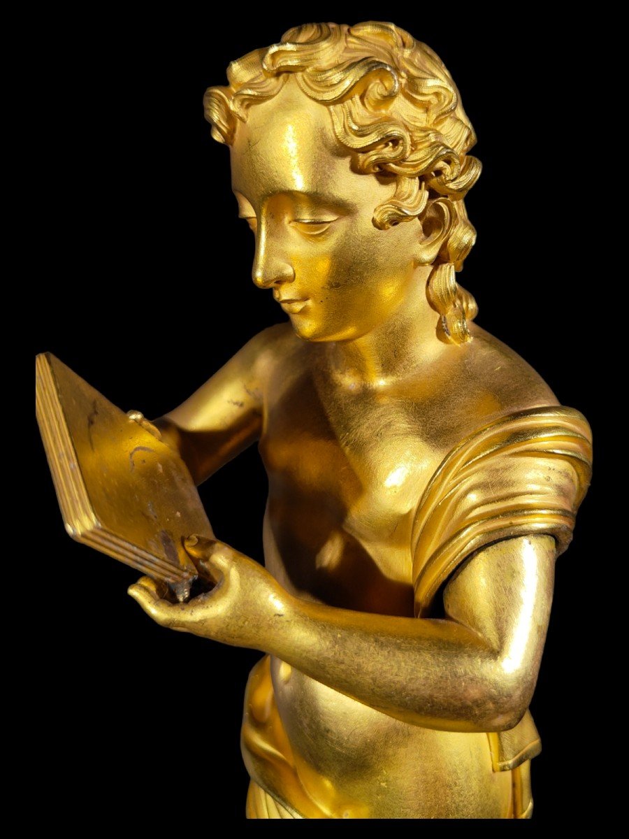Baccarat Crystal And Gilt Bronze Figurine-photo-1