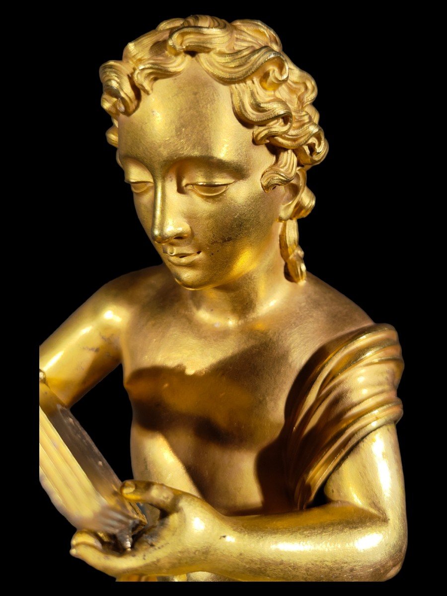 Baccarat Crystal And Gilt Bronze Figurine-photo-2