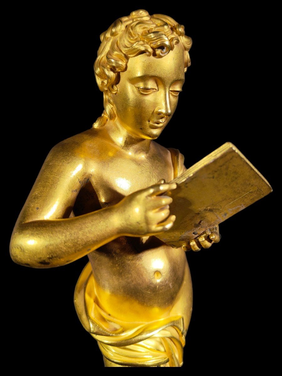 Baccarat Crystal And Gilt Bronze Figurine-photo-3