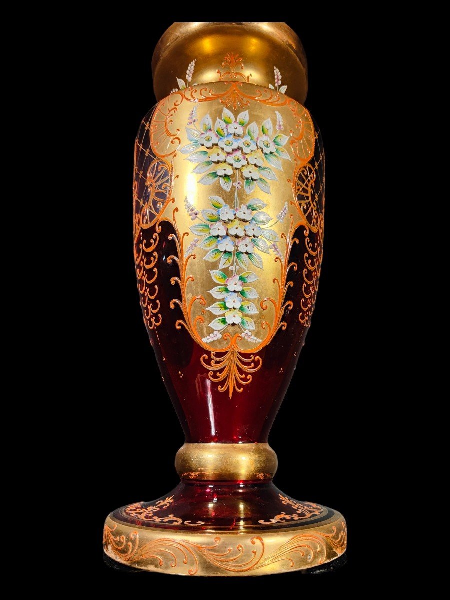 Grand Vase De Boheme Annees 50-photo-6