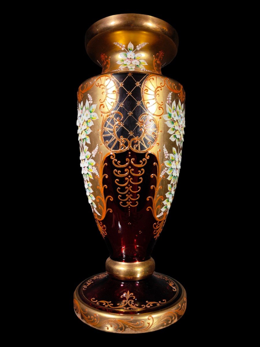 Grand Vase De Boheme Annees 50-photo-7