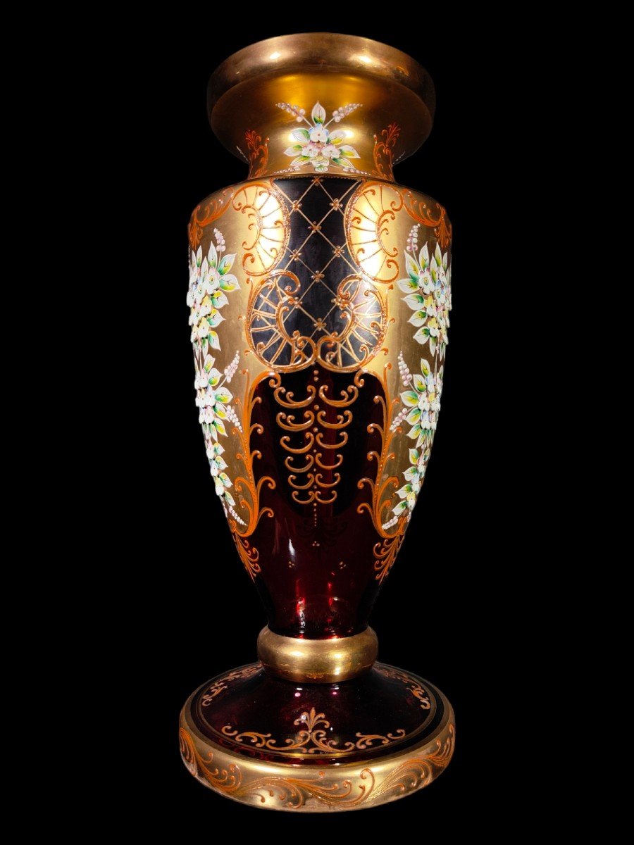 Grand Vase De Boheme Annees 50-photo-7