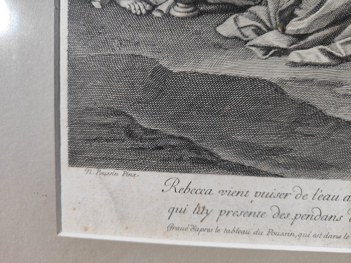 Gravure Ancienne Du XVII Siecle : Nicolas Paussin 1677-photo-1