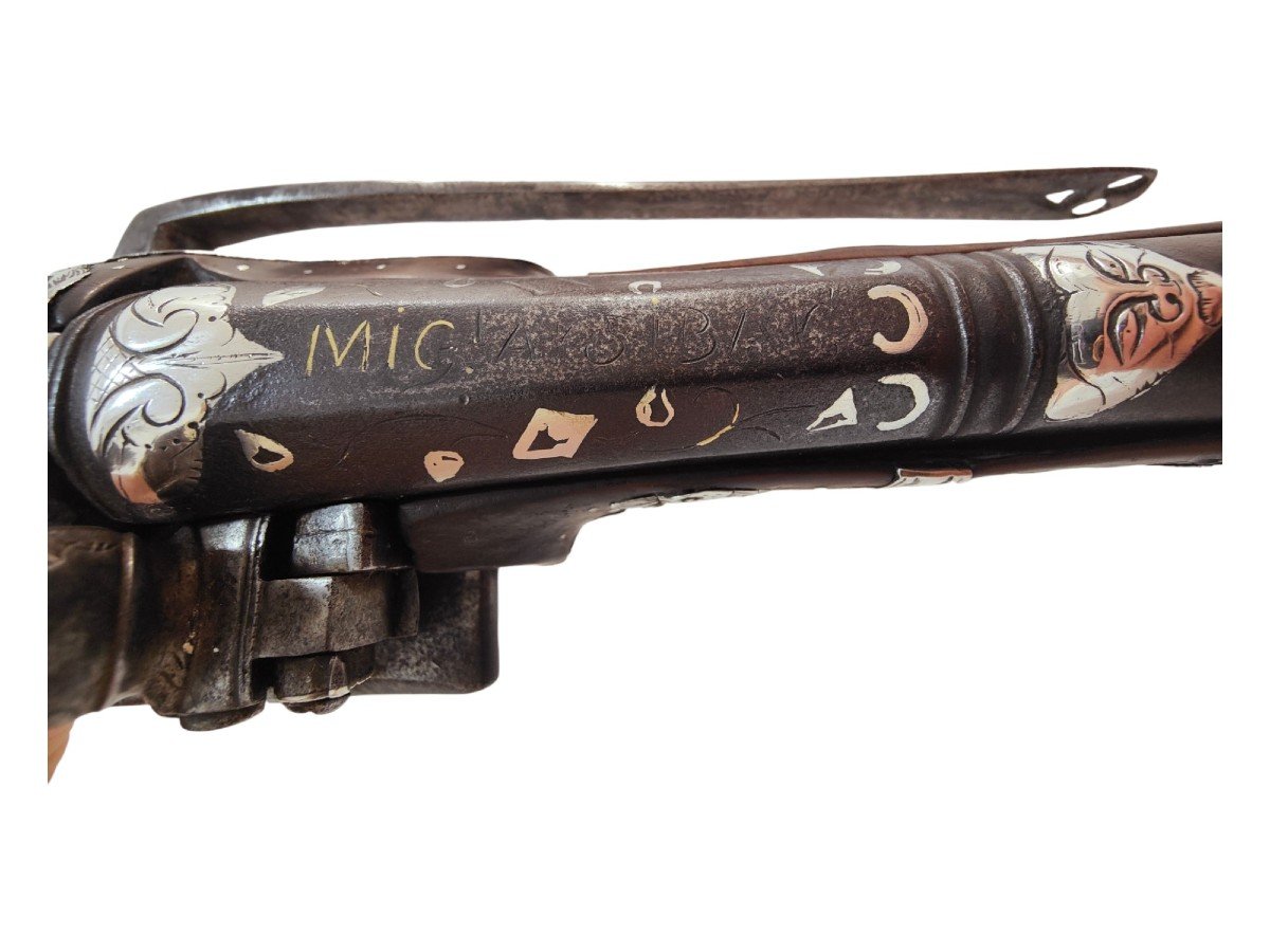 Extremely Rare South American Blunderbuss Miquelet-lock Belt Pistol-photo-8