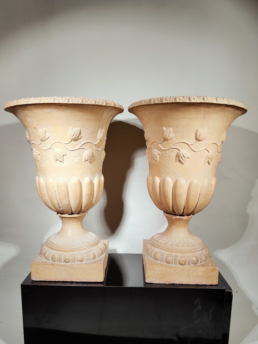 Pair Of Terracotta Cups Dated 1846-photo-7