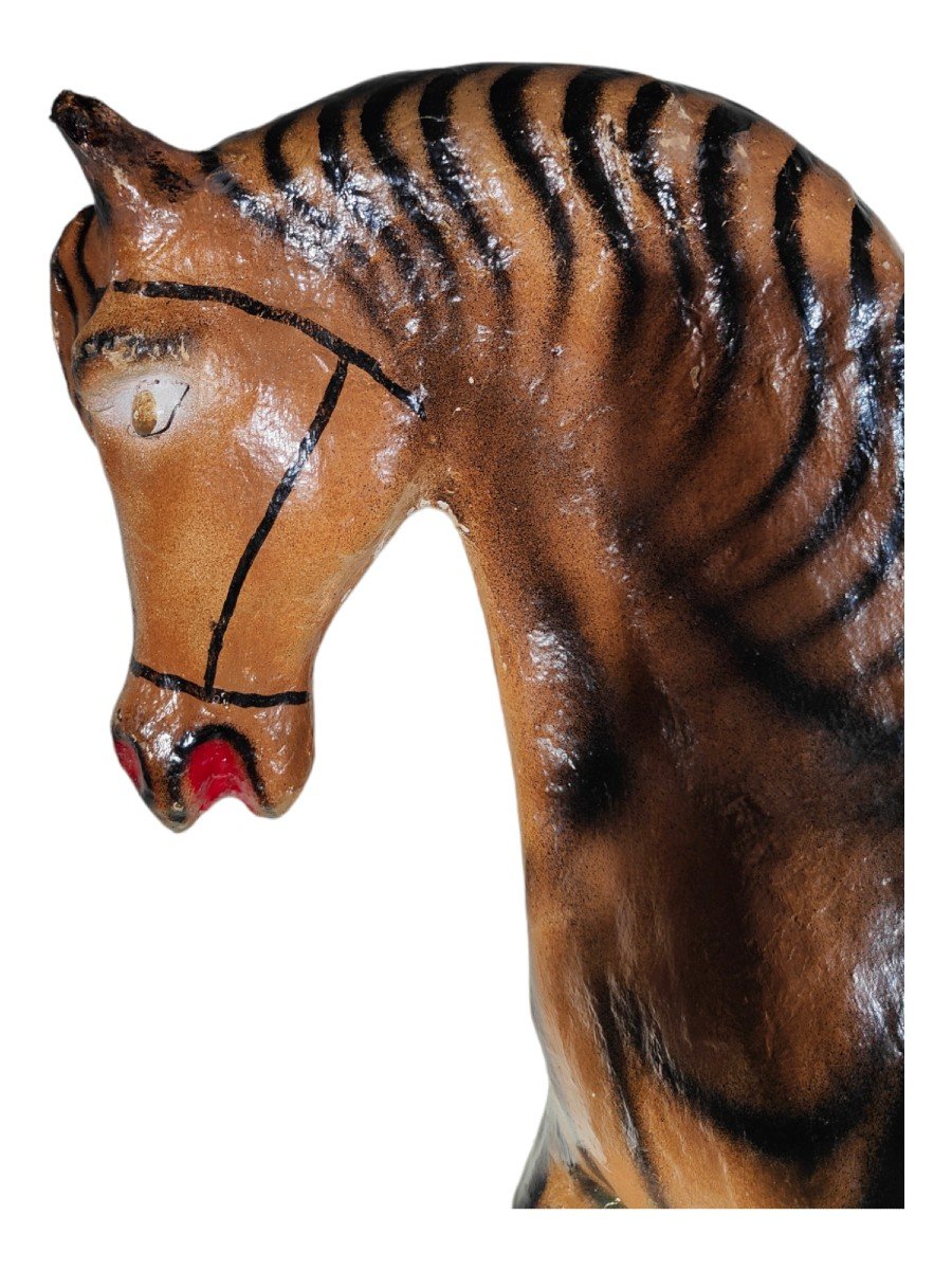 Decorative Rocking Horse In Paper Mache, 1950s-photo-6