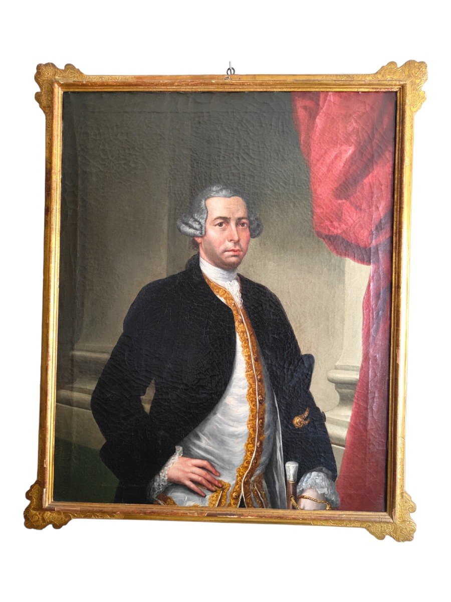 Portrait d'Un Noble 18e Siecle-photo-6