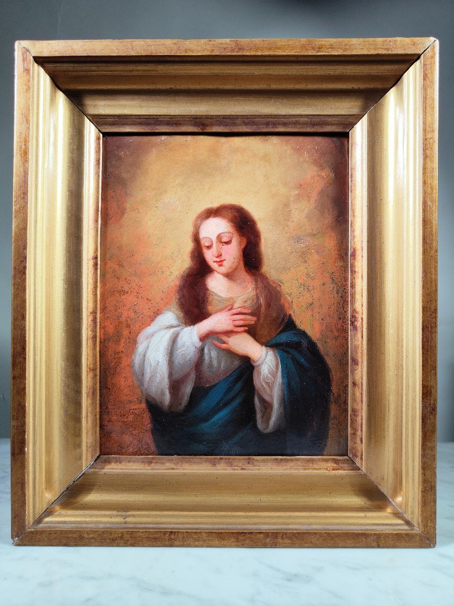 Huile Sur Cuivre 17eme Siecle