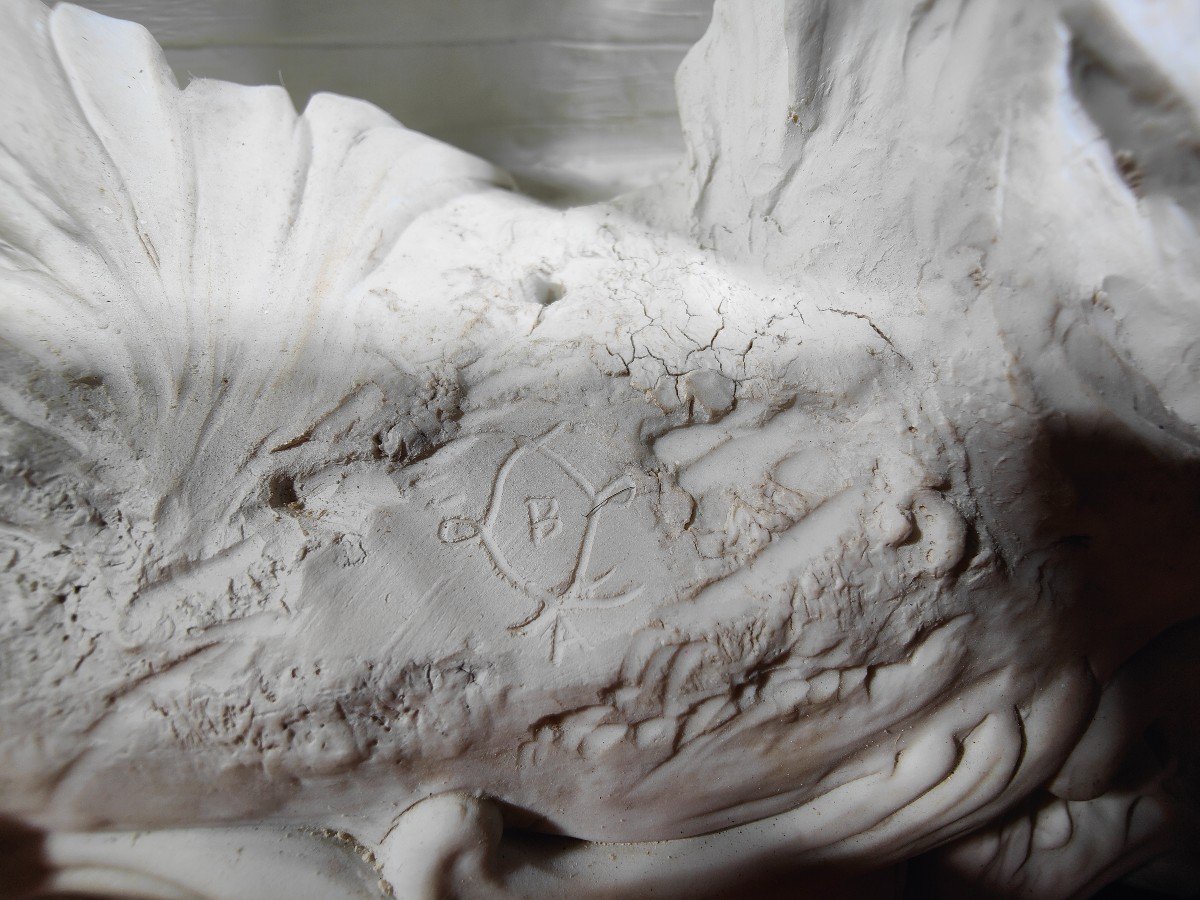 Groupe Monumental En Porcelaine De Sevres Signé-photo-6