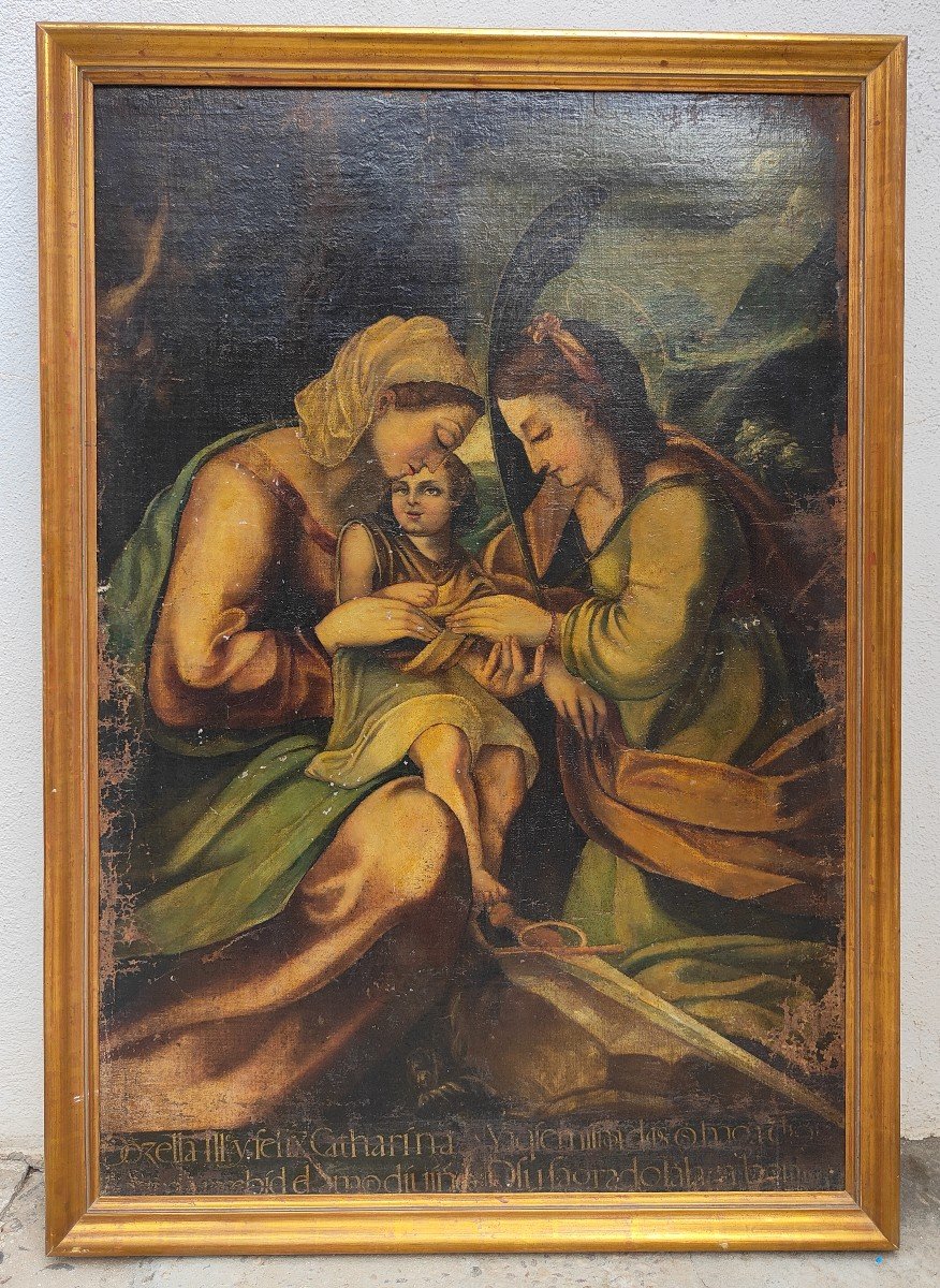 Peinture Religieuse Ancienne Du 17eme Siecle
