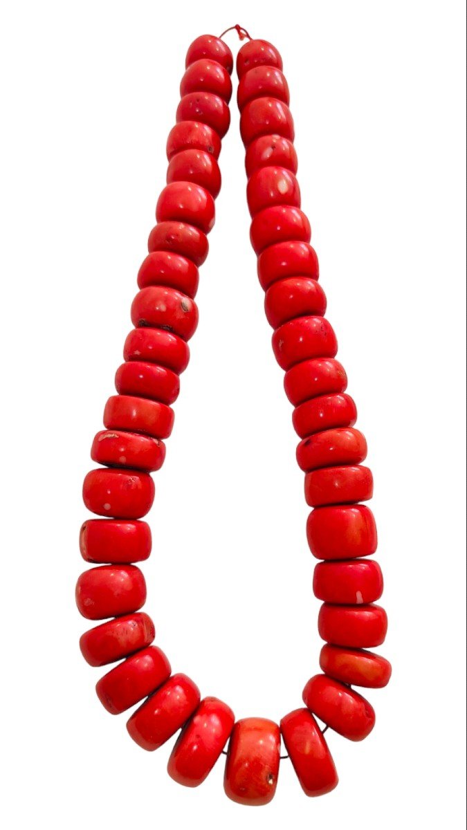 Gemstone Jewellery | 8mm Red Coral Necklaces| AqBeads.Uk