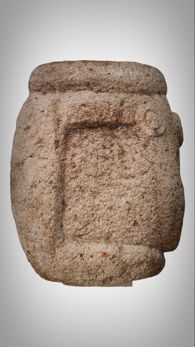 Stone Carved Anthropomorphic Sculpture From The Recuay Culture Peru 400bc-400ac-photo-1