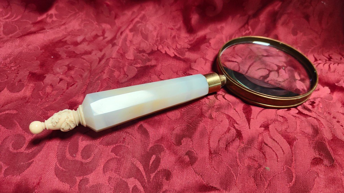 Agate Magnifying Glass From The 50s-photo-4
