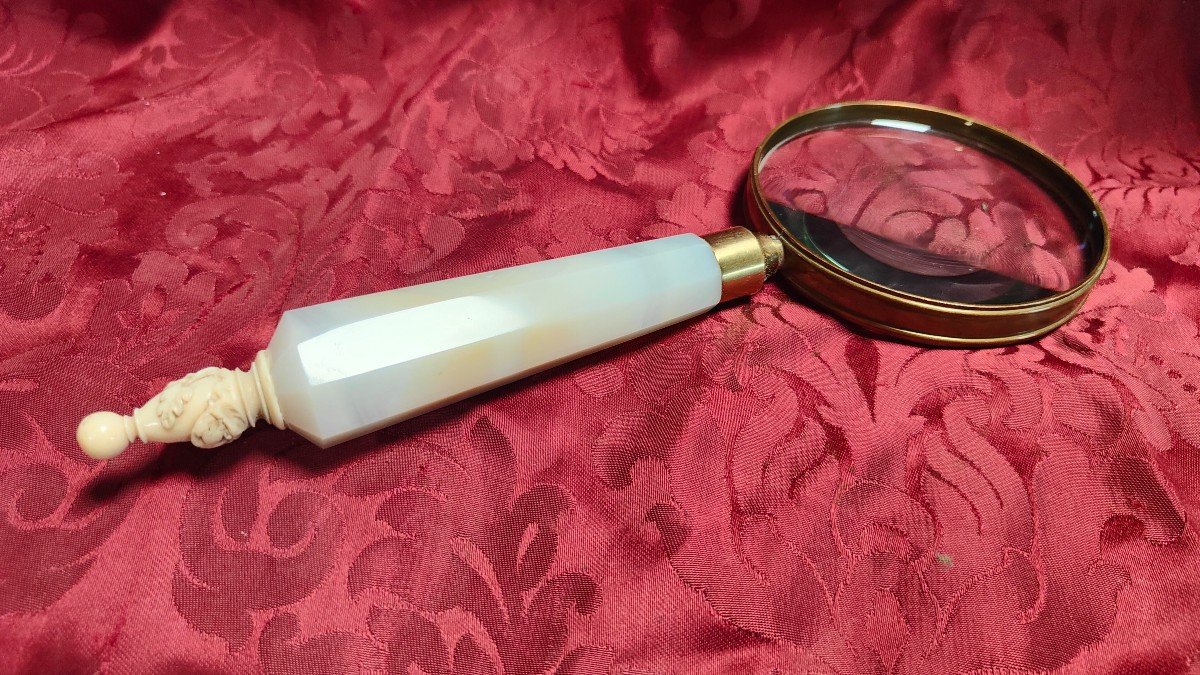 Agate Magnifying Glass From The 50s-photo-3