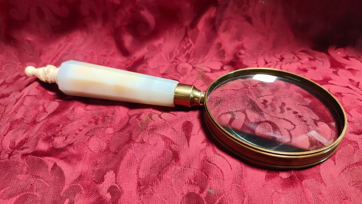 Agate Magnifying Glass From The 50s-photo-4