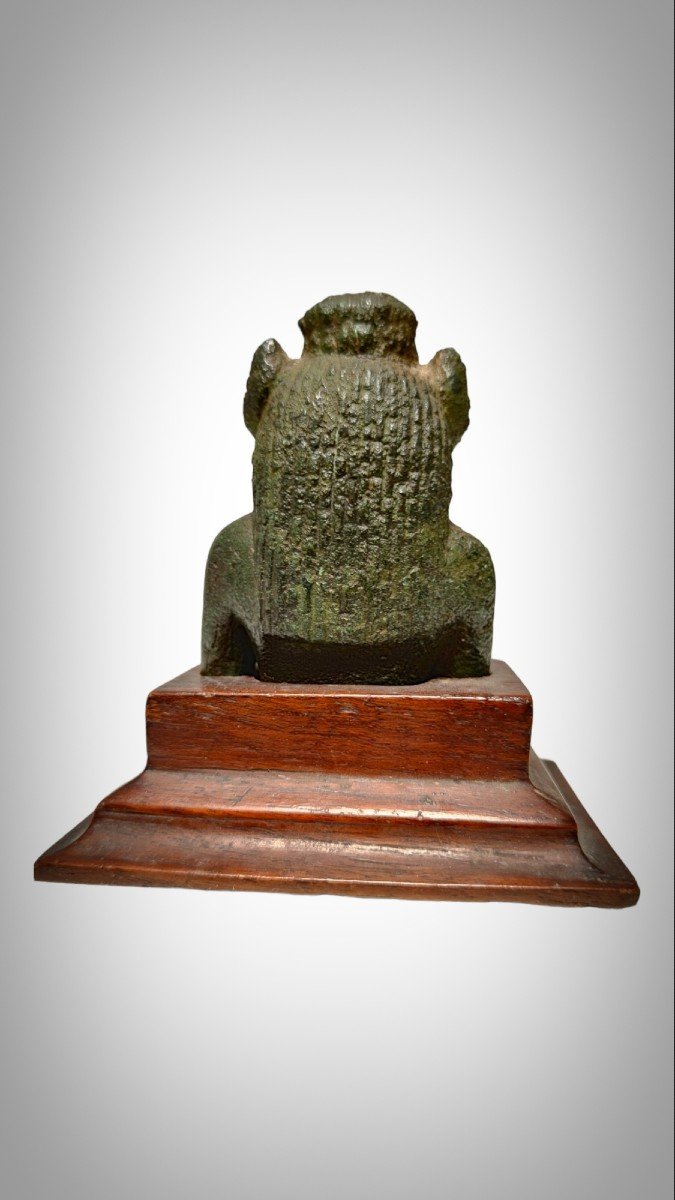 Egyptian Bronze Figure Of A Seckhmet Lion-headed Goddess, 21st/25th Dynasty, 1075-525 Bc-photo-4
