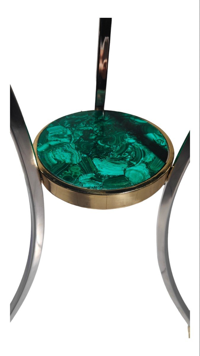 Pair Of Italian Malachite Tables-photo-5