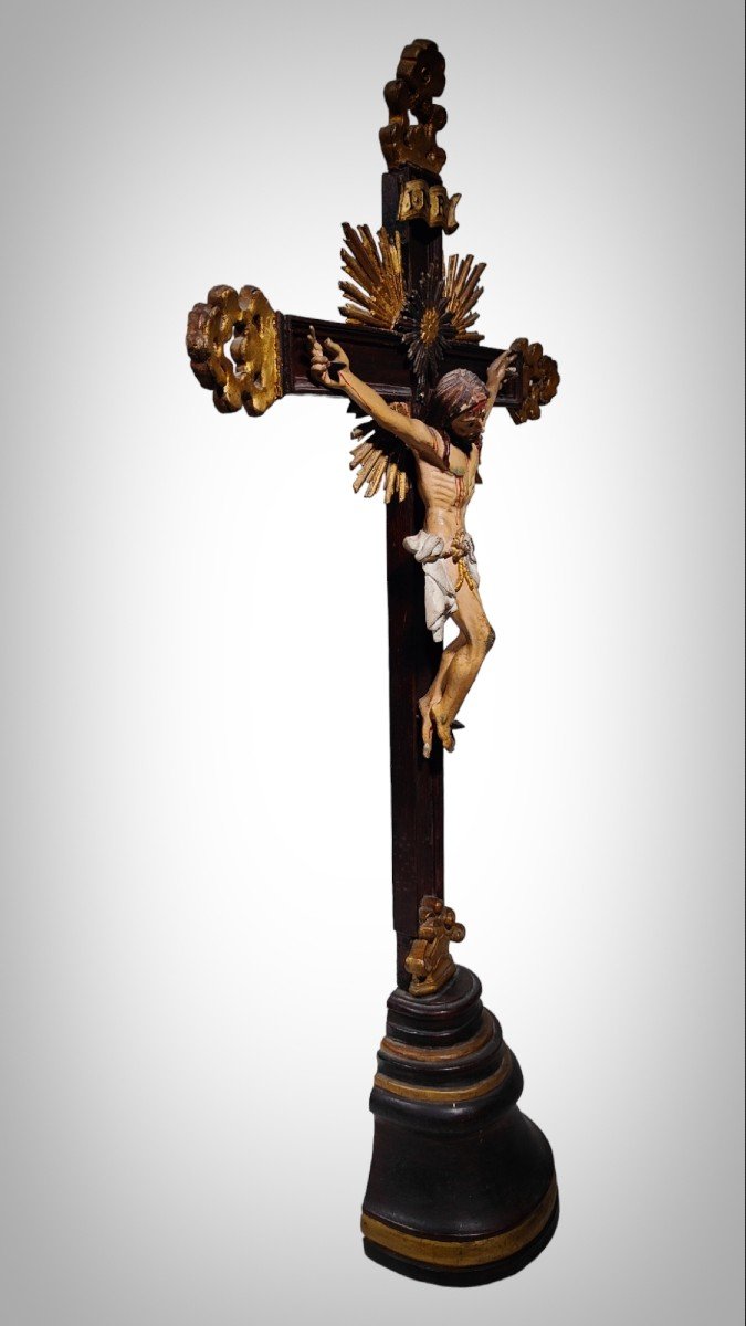 Grande croix indo-portugaise de 100 cm-photo-6