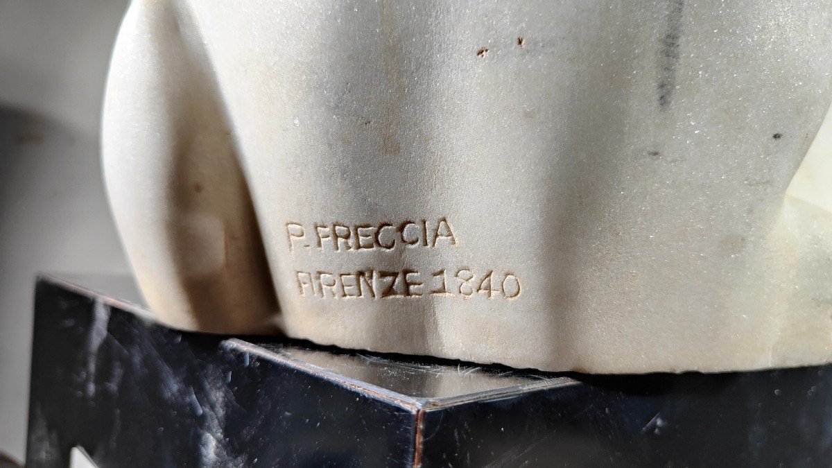 White Marble Sculpture Of A Firenze Hare 1840-photo-4