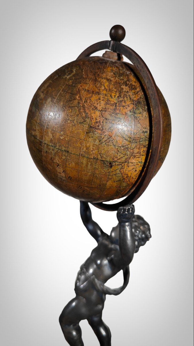 Terrestrial Globe Ludwig Julius Heymann, Circa 1880-photo-4