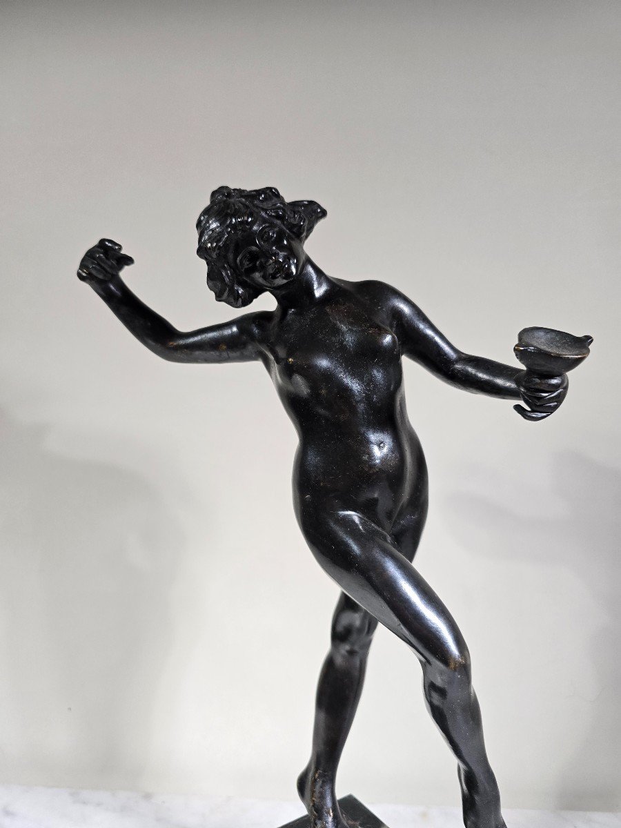 Classic Bronze Sculpture By Luigi De Luca - Young Girl From Ancient Greece-photo-2
