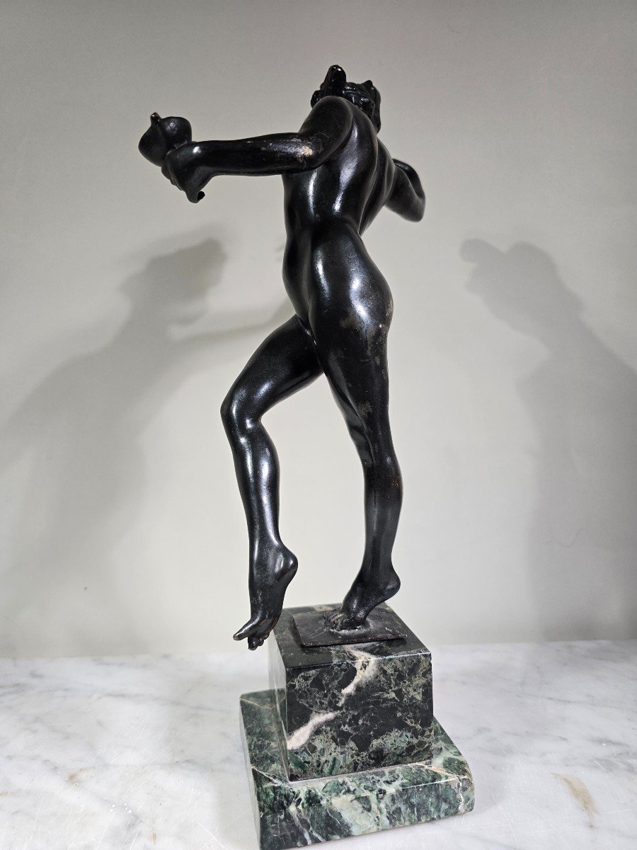 Classic Bronze Sculpture By Luigi De Luca - Young Girl From Ancient Greece-photo-1