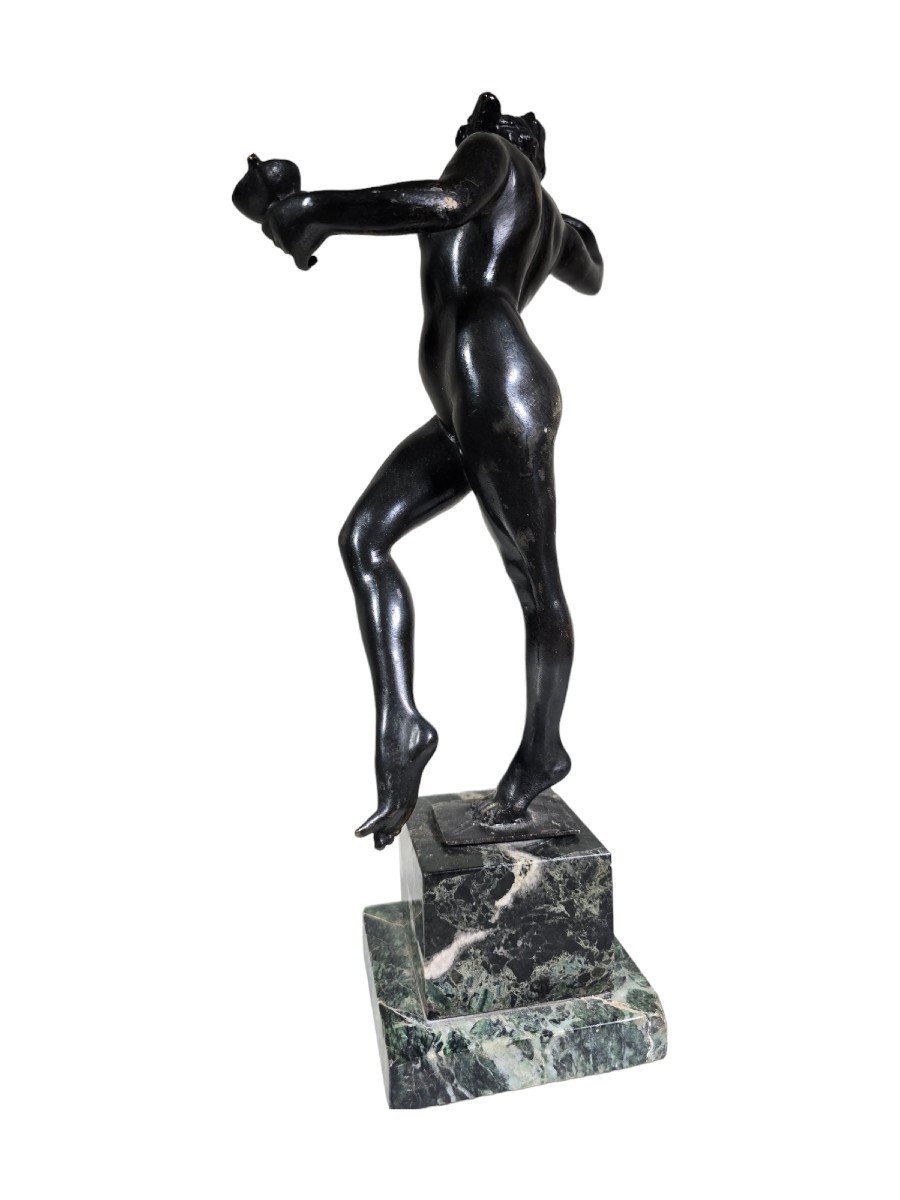 Classic Bronze Sculpture By Luigi De Luca - Young Girl From Ancient Greece-photo-6