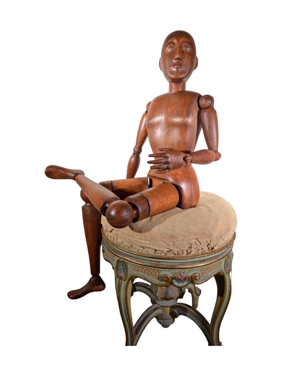 Mannequin d'Artiste Italien Du XIXe Siècle 102 CM-photo-4