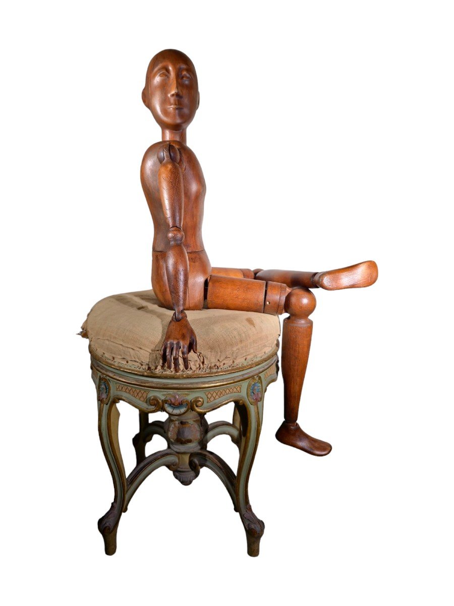 Mannequin d'Artiste Italien Du XIXe Siècle 102 CM-photo-8