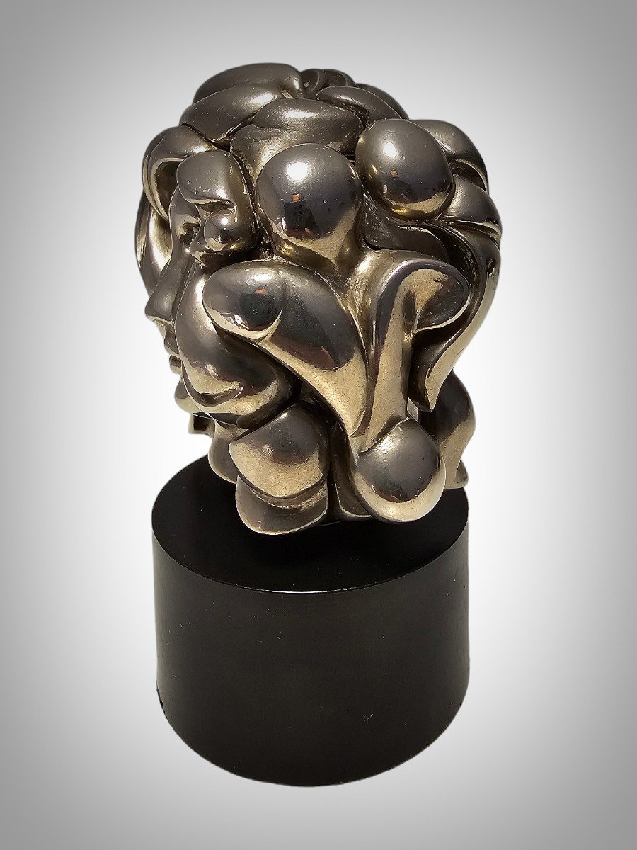 Miguel Berrocal Mini-sculpture Puzzle "portrait Of Michelle", 1960s-photo-2