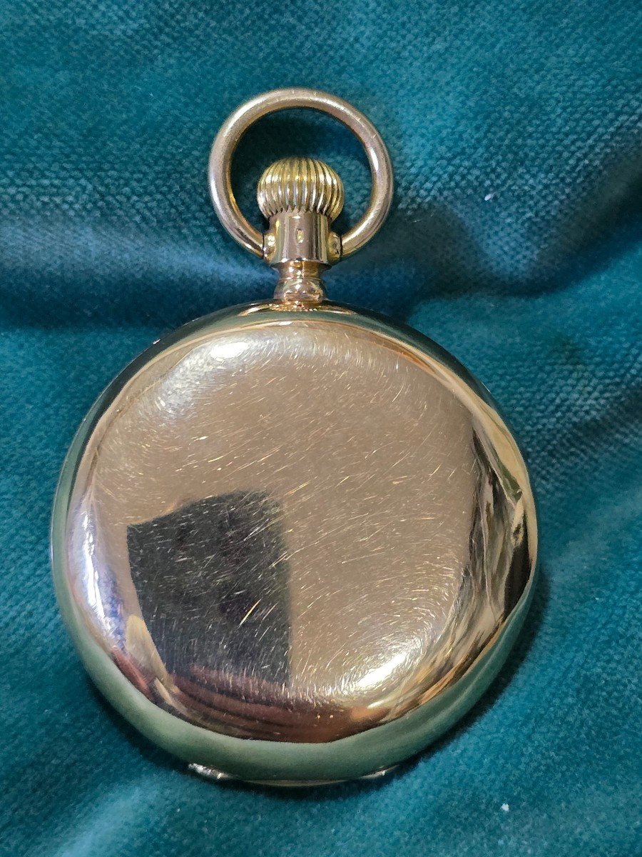  Pocket Watch In 18 Carat Gold, Dating From Around 1900-photo-2