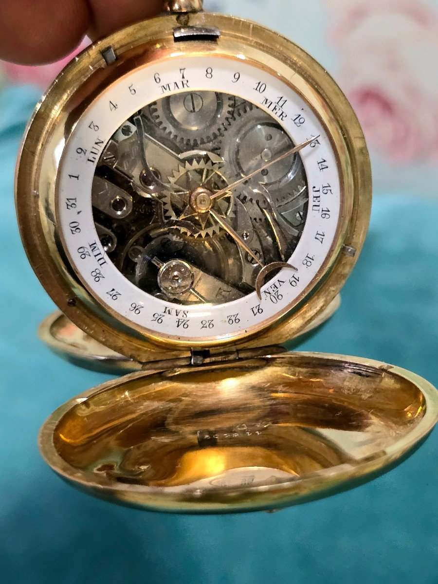  Pocket Watch In 18 Carat Gold, Dating From Around 1900