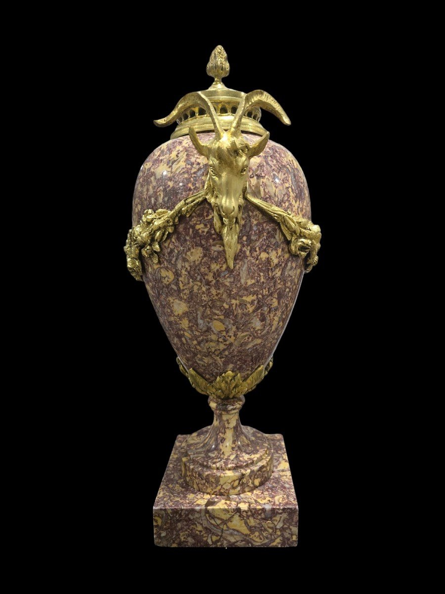  Grand Vase En Marbre Et Bronze Du XIXe Siècle-photo-6