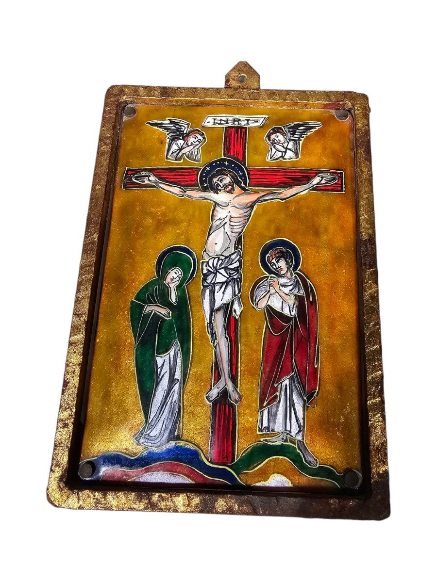 Icon With Enameled Christ-photo-1