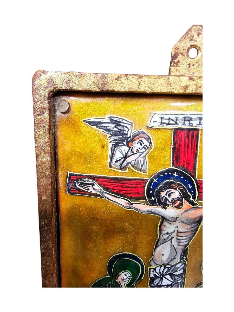 Icon With Enameled Christ-photo-3