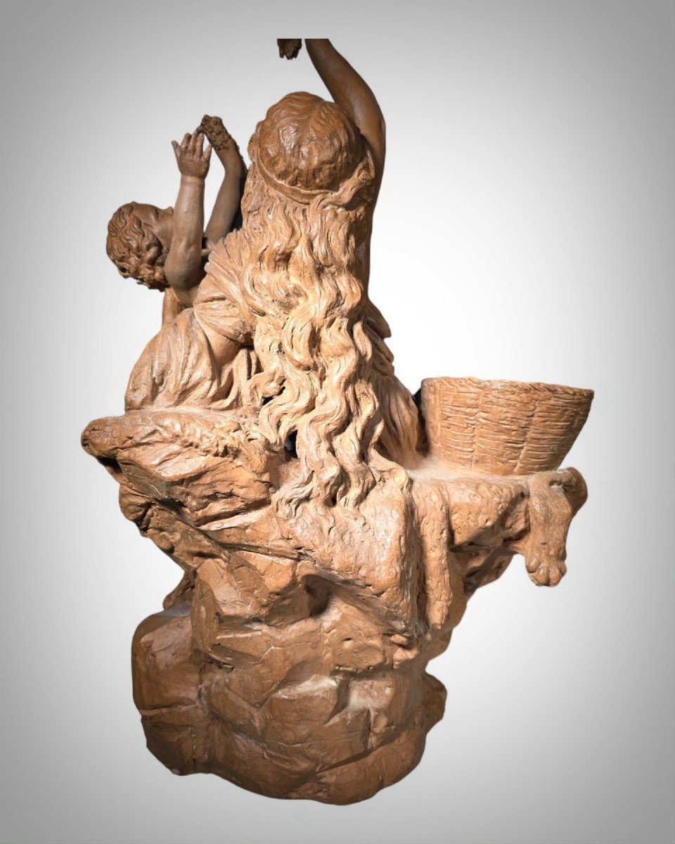 Sculpture En Terre Cuite Italienne Du XIXe Siècle-photo-3