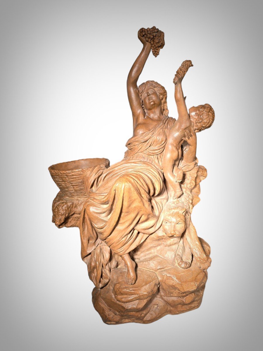 Sculpture En Terre Cuite Italienne Du XIXe Siècle-photo-4