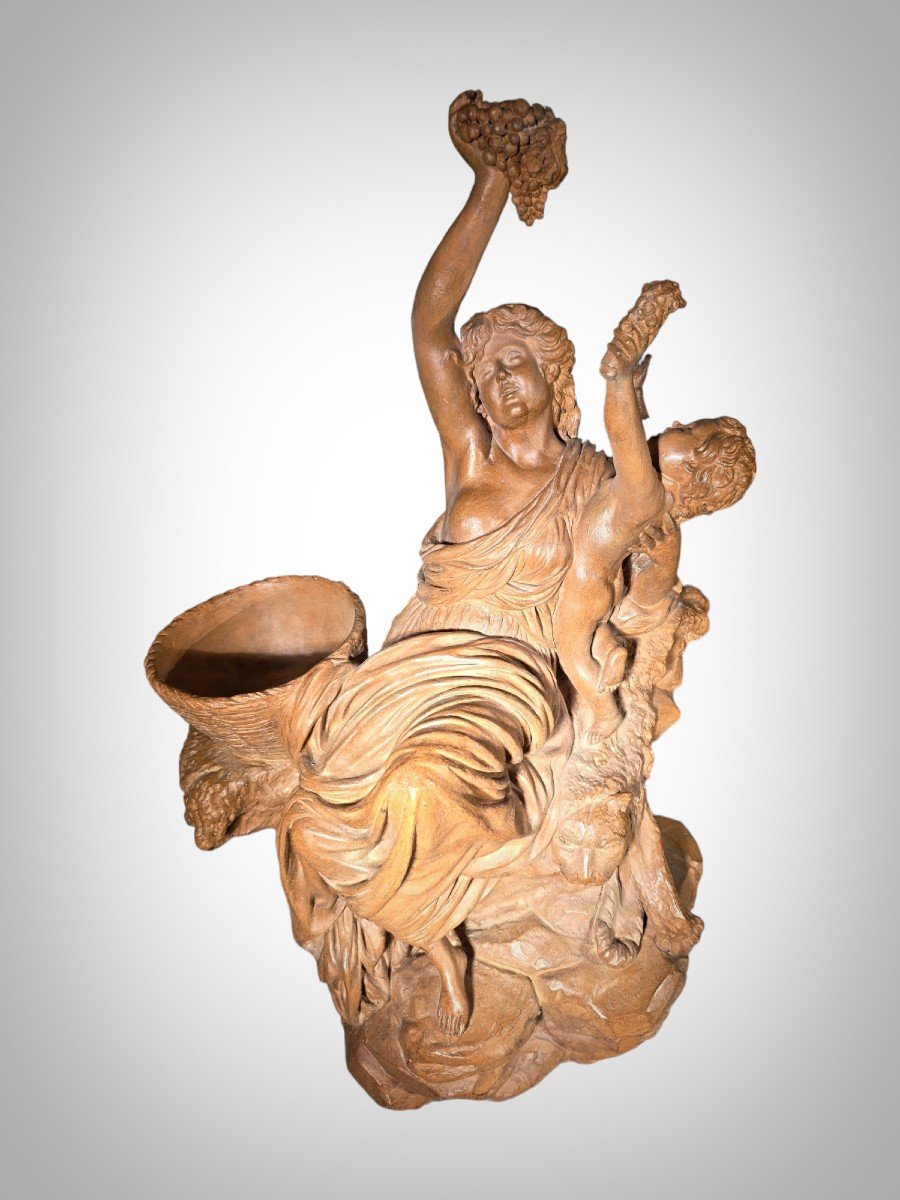Sculpture En Terre Cuite Italienne Du XIXe Siècle-photo-1