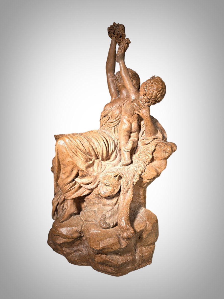 Sculpture En Terre Cuite Italienne Du XIXe Siècle-photo-3