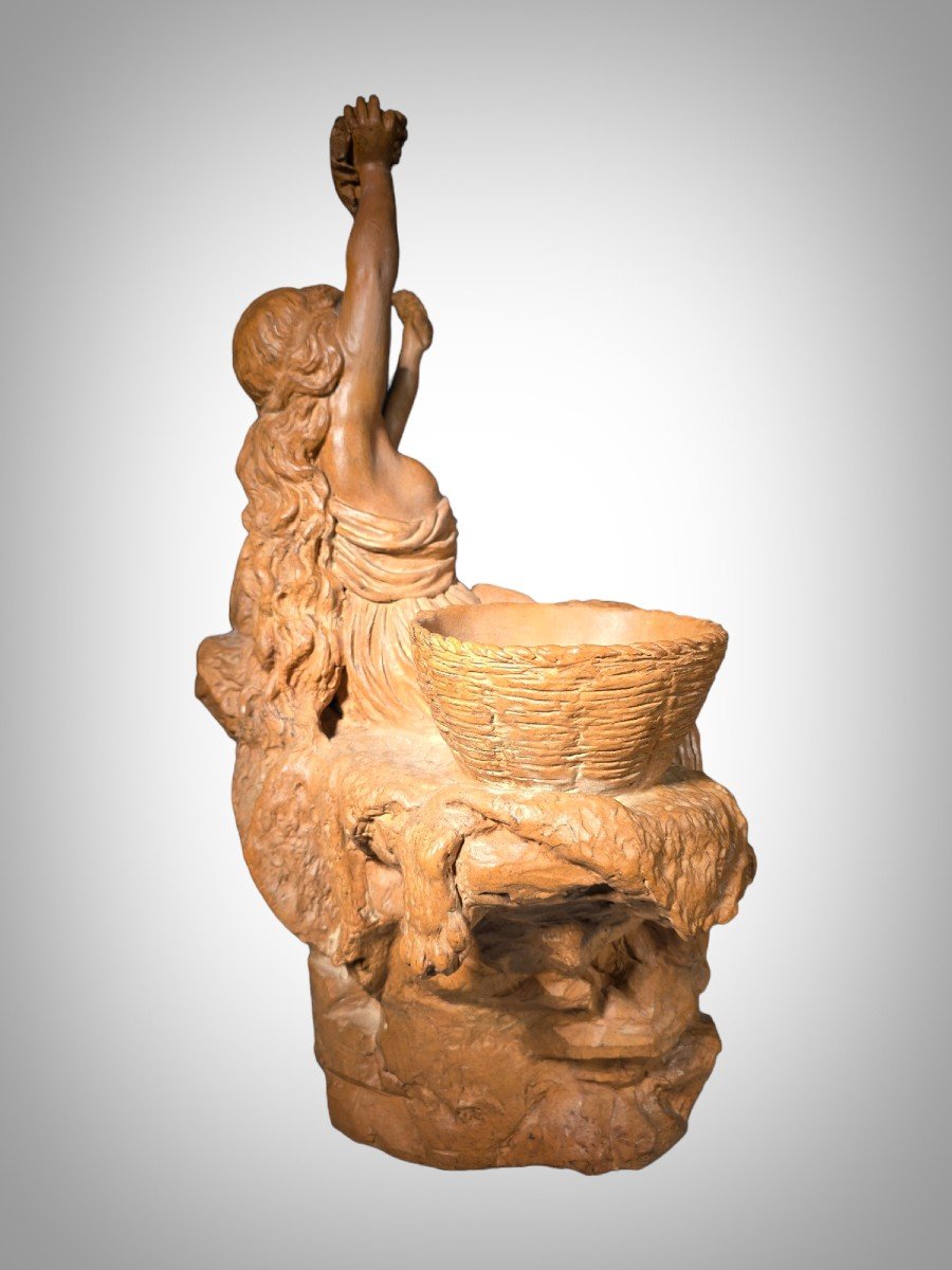 Sculpture En Terre Cuite Italienne Du XIXe Siècle-photo-5