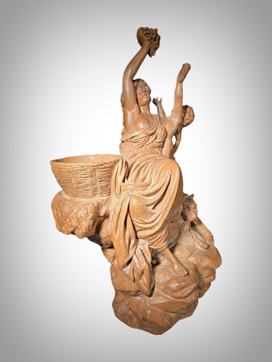 Sculpture En Terre Cuite Italienne Du XIXe Siècle-photo-6
